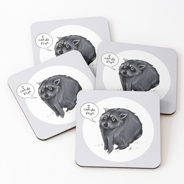 Item preview, Jimothy the Raccoon Does Flips designed and sold by marley-seraph.