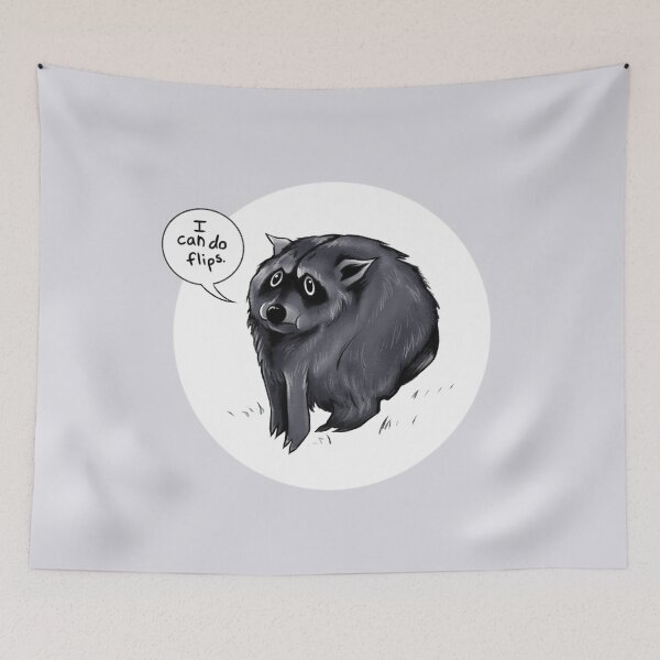 Item preview, Jimothy the Raccoon Does Flips designed and sold by marley-seraph.