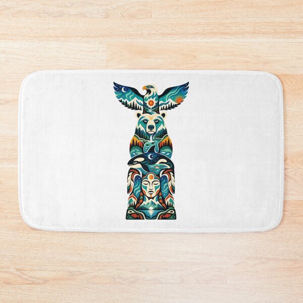 Item preview, Northern Totem Eagle Bear Orca designed and sold by Wild Creative Art.