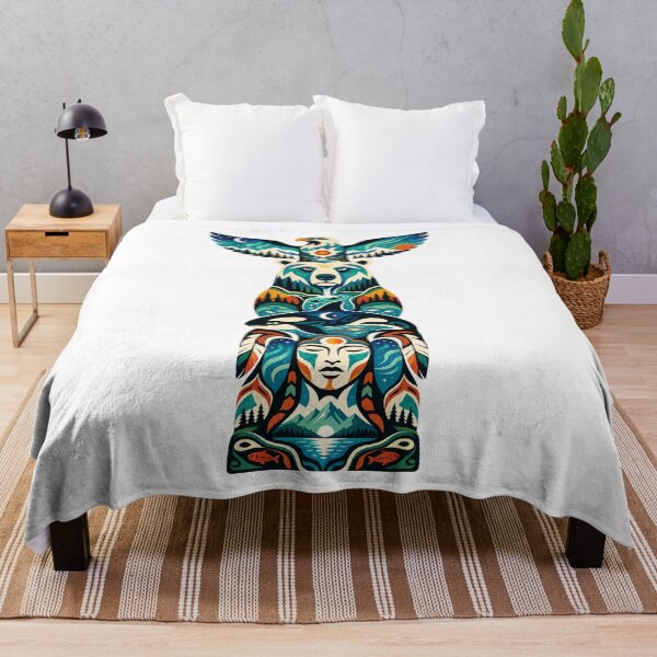 Item preview, Northern Totem Eagle Bear Orca designed and sold by Wild Creative Art.
