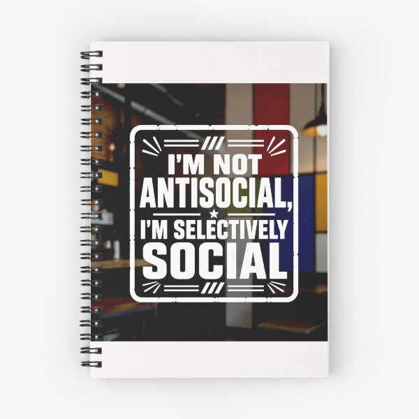 Item preview,  I'm not Antisocial #3 designed and sold by Helios Be. Lavsh.