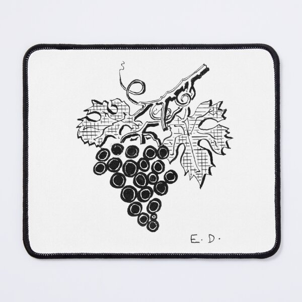 Item preview, Vintage Grape Cluster & Vine – Mid-Century Ink Illustration designed and sold by RedHook-Art.