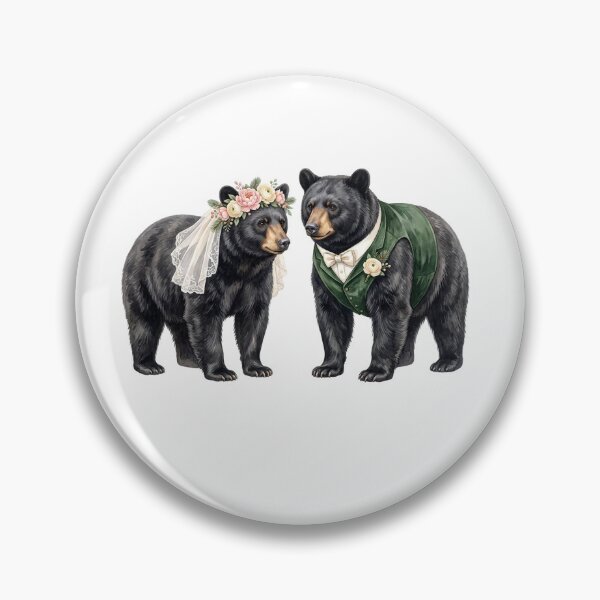 Item preview, Bear Wedding Couple Art designed and sold by Tiffany Roy.