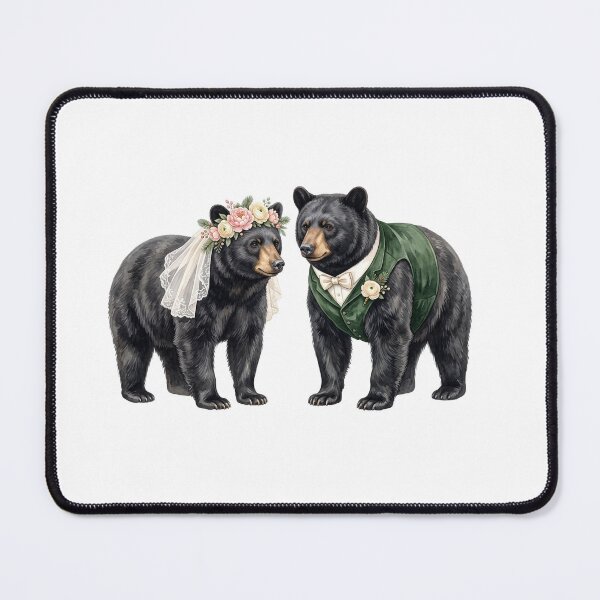 Item preview, Bear Wedding Couple Art designed and sold by Roy & Tiffany.