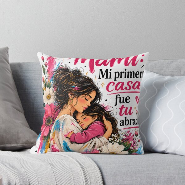 Item preview, Mami: Mi Primera Casa Fue Tu Abrazo – Mother’s Day Floral Art designed and sold by Boreal Apparel.