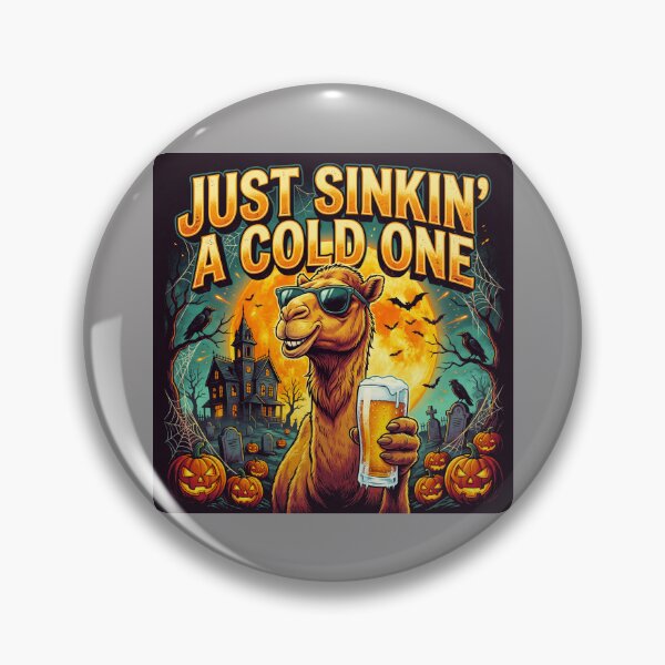 Item preview, Just Sinkin' a Cold One - Halloween Beer Camel Design – Funny Beer T-Shirt  designed and sold by Grang Art Artistic Designs.