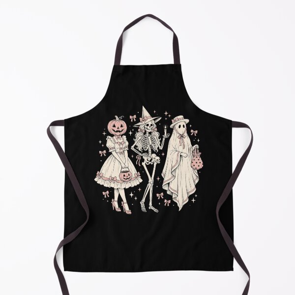 Item preview, Coquette Halloween Trio Cute Pastel Pumpkin Skeleton and Ghost Vintage Aesthetic designed and sold by ArcaneArtistry.