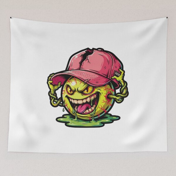 Item preview, Crazy Smiley Psycho Monster Cap Character designed and sold by TeeDesignMaster.