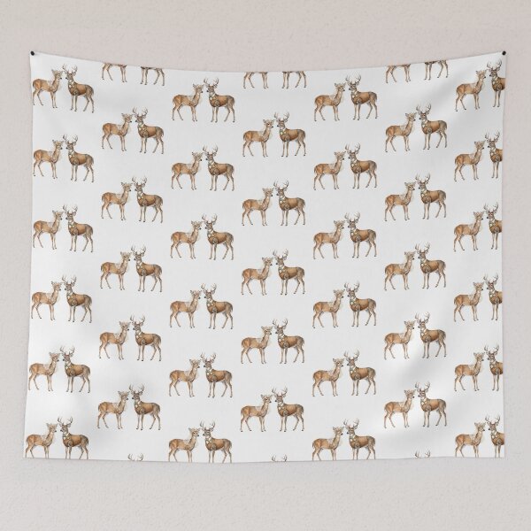 Item preview, Deer Wedding Couple Art designed and sold by Roy & Tiffany.