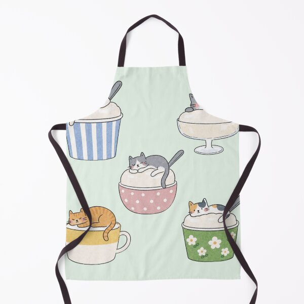 Item preview, Cute Dessert Cafe Cat Lover Illustration designed and sold by bosamji.