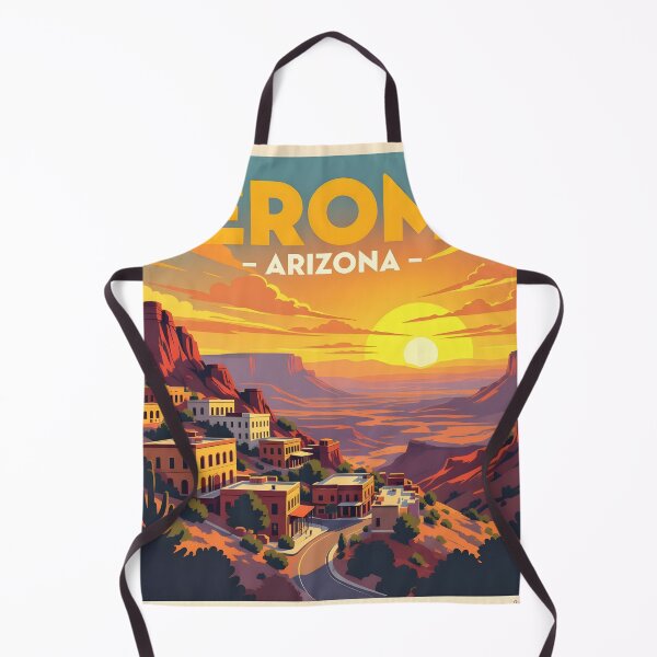 Item preview, Jerome, Arizona, USA: Vintage-Style Painterly Travel Poster designed and sold by LSVart.