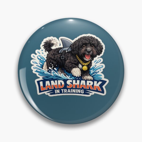 Item preview, Portuguese Water Dog Land Shark In Training designed and sold by PWD-Art-And-Graphics.