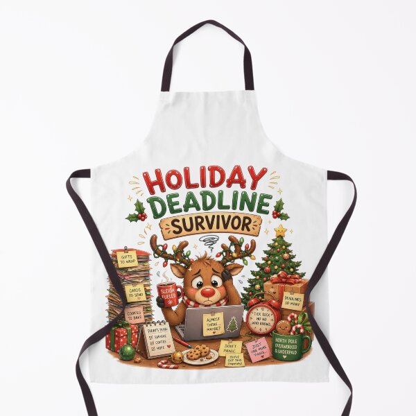 Item preview, Holiday Deadline Survivor | Funny Christmas Reindeer designed and sold by MotylekAnia.