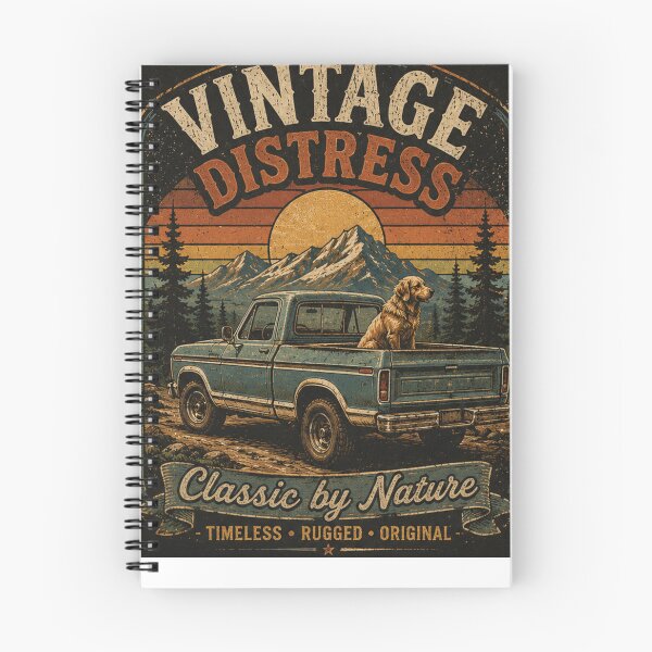 Item preview, Vintage Distress | Classic Truck & Dog Adventure designed and sold by SkyrishStudios.