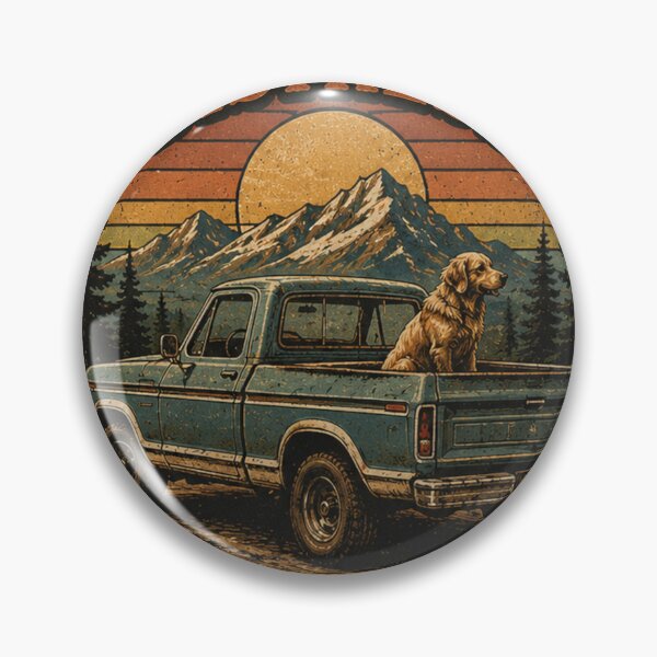Item preview, Vintage Distress | Classic Truck & Dog Adventure designed and sold by SkyrishStudios.