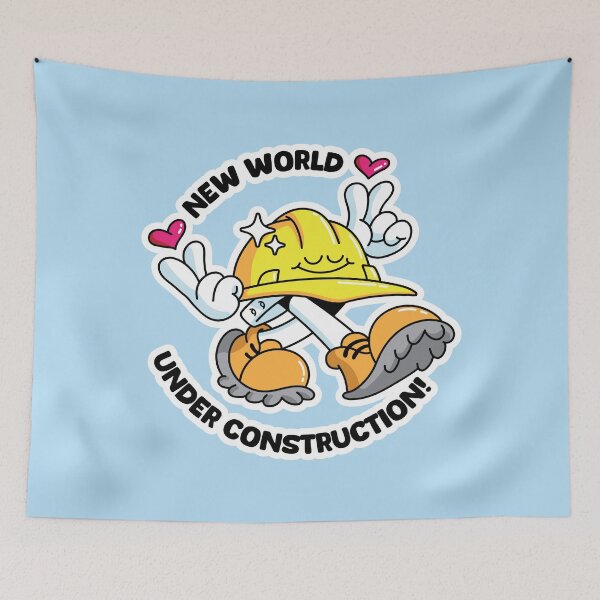Item preview, New World Under Construction - JW Volunteer designed and sold by Whim & Verse Studio.
