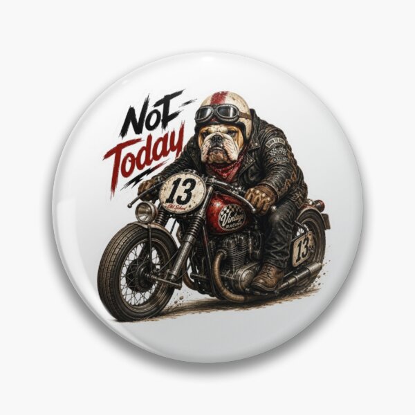 Item preview, Bulldog Vintage Racing Biker designed and sold by Snurly.