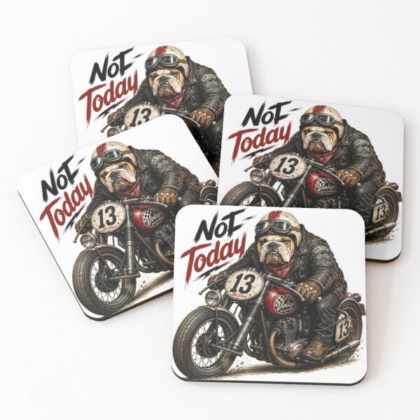 Item preview, Bulldog Vintage Racing Biker designed and sold by Snurly.
