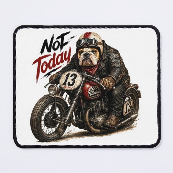 Item preview, Bulldog Vintage Racing Biker designed and sold by Snurly.
