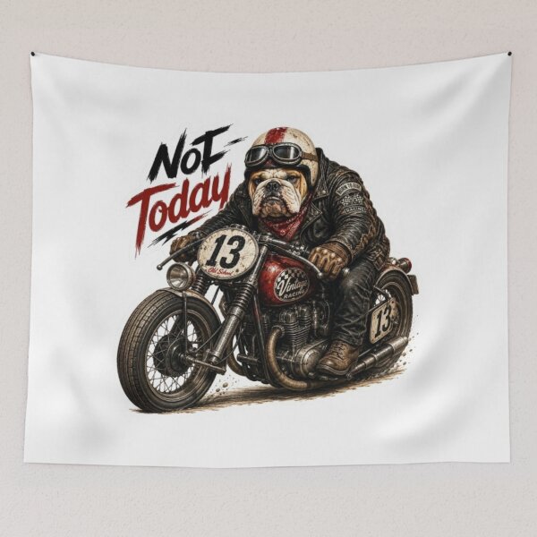 Item preview, Bulldog Vintage Racing Biker designed and sold by Snurly.