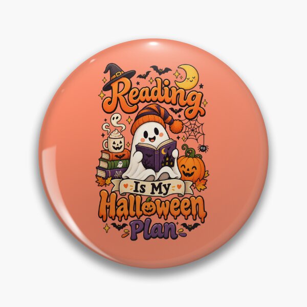 Item preview, Reading Is My Halloween Plan – Cute Ghost Book Lover Halloween Design designed and sold by BankshopTH.