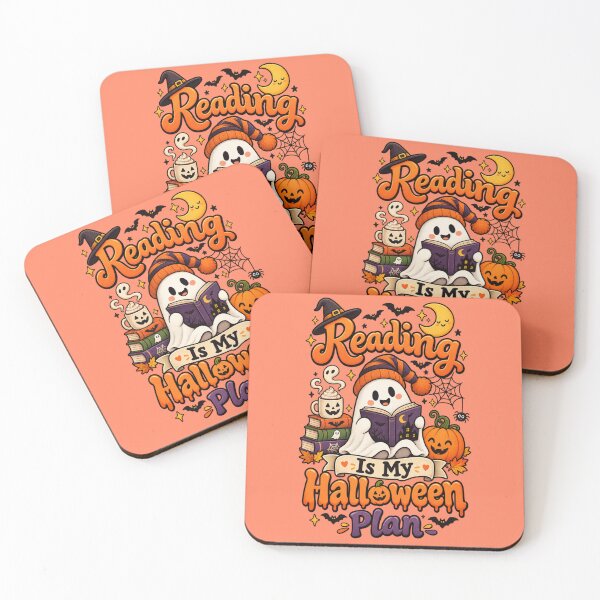 Item preview, Reading Is My Halloween Plan – Cute Ghost Book Lover Halloween Design designed and sold by BankshopTH.