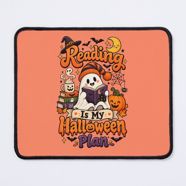 Item preview, Reading Is My Halloween Plan – Cute Ghost Book Lover Halloween Design designed and sold by BankshopTH.
