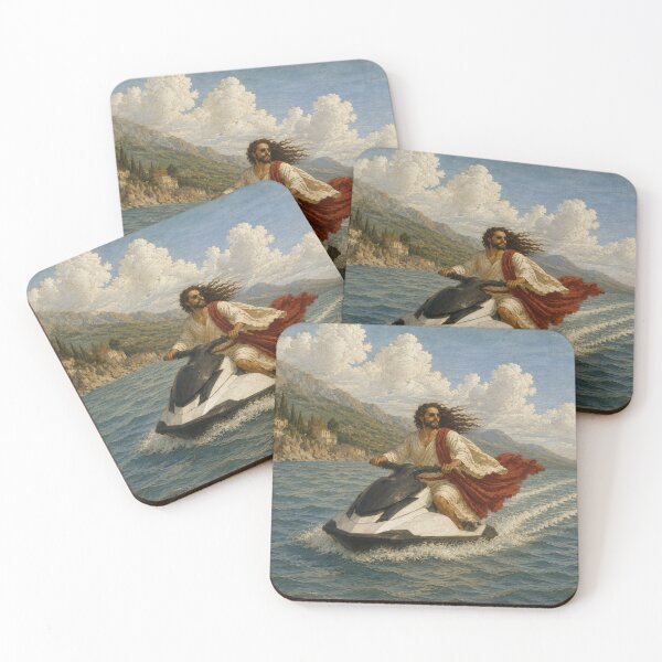 Item preview, Jesus on a Jet Ski designed and sold by leelahenry.