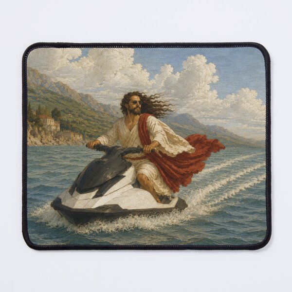 Item preview, Jesus on a Jet Ski designed and sold by leelahenry.