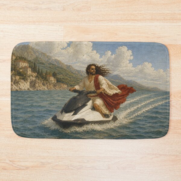 Item preview, Jesus on a Jet Ski designed and sold by leelahenry.