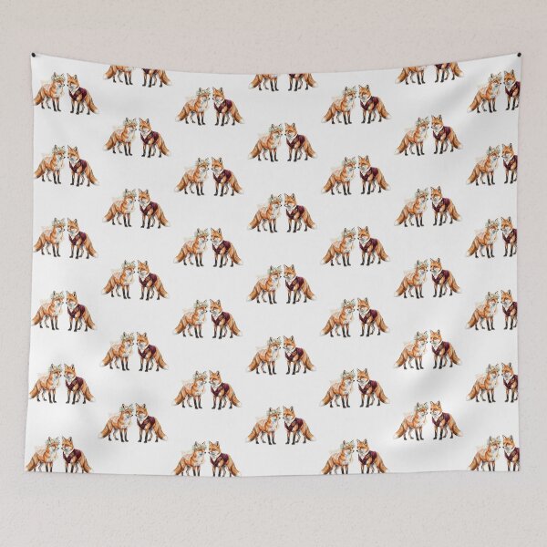 Item preview, Red Fox Wedding Couple designed and sold by Roy & Tiffany.