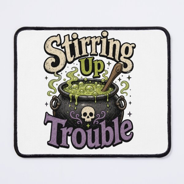 Item preview, Stirring Up Trouble | Funny Kitchen & Mischief Typography T-Shirt designed and sold by rushaib.