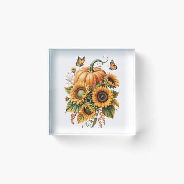 Item preview, Vibrant Pumpkin and Sunflowers designed and sold by jkrphoto.