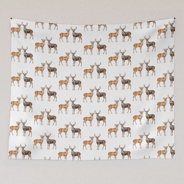 Item preview, Deer Couple Wedding Art designed and sold by Roy & Tiffany.