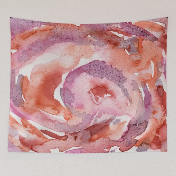 Item preview, Warm Tide Abstract Watercolor designed and sold by DzinkaDreamArt.