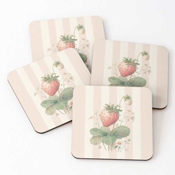 Item preview, Strawberry Plant Botanical Watercolor Illustration designed and sold by GoodOldPrints4.