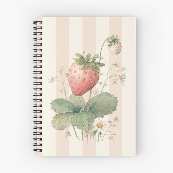 Item preview, Strawberry Plant Botanical Watercolor Illustration designed and sold by GoodOldPrints4.