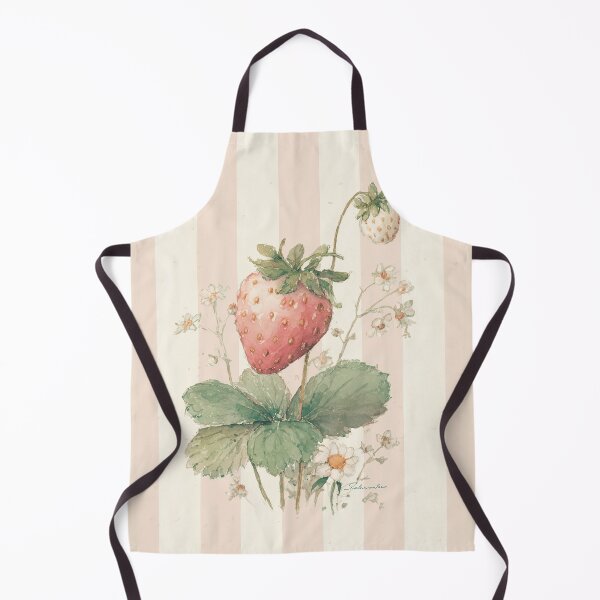 Item preview, Strawberry Plant Botanical Watercolor Illustration designed and sold by GoodOldPrints4.