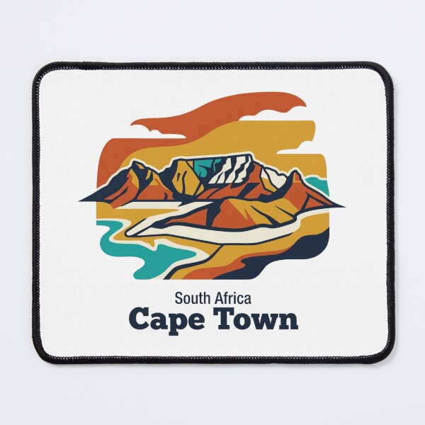 Item preview, Cape Town Table Mountain Bold Retro Graphic Poster designed and sold by Inkworksbyshery.