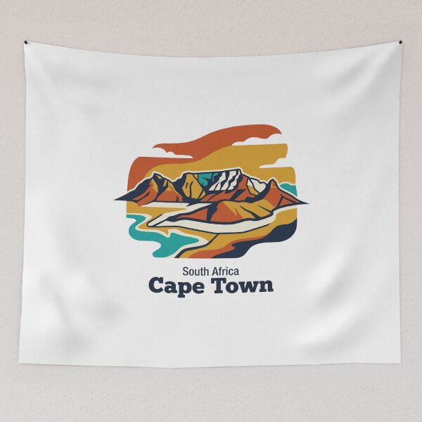 Item preview, Cape Town Table Mountain Bold Retro Graphic Poster designed and sold by Inkworksbyshery.