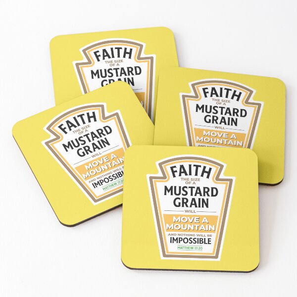 Item preview, Mustard Seed Faith Can Move Mountains - Matthew 17:20 - JW designed and sold by Whim & Verse Studio.