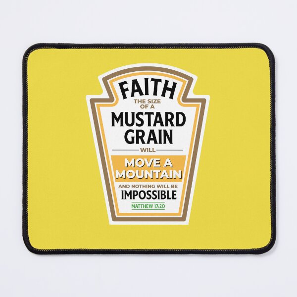 Item preview, Mustard Seed Faith Can Move Mountains - Matthew 17:20 - JW designed and sold by Whim & Verse Studio.