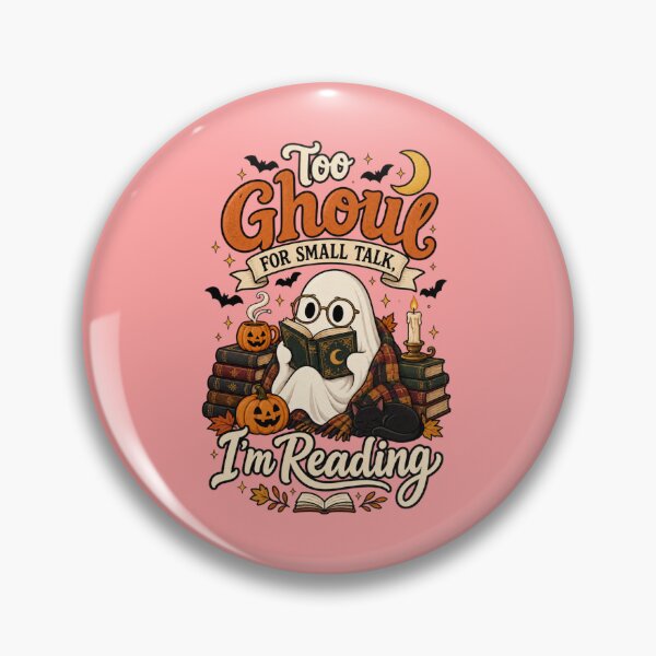 Item preview, Too Ghoul for Small Talk I’m Reading – Funny Halloween Bookworm Design designed and sold by BankshopTH.