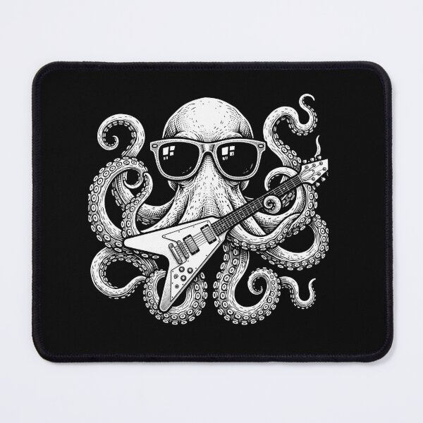 Item preview, Octopus Rock Music Guitarist Ocean Musician designed and sold by Doodleoub.
