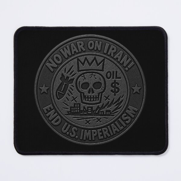 Item preview, No War on Iran! End U.S. Imperialism (Black Version) designed and sold by DIRTYDUNNZ.