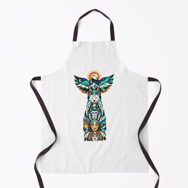 Item preview, Northern Totem Eagle Polar Bear Sasquatch designed and sold by Wild Creative Art.