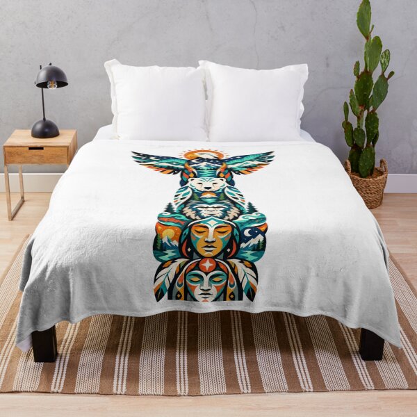 Item preview, Northern Totem Eagle Polar Bear Sasquatch designed and sold by Wild Creative Art.