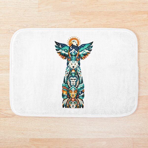 Item preview, Águila tótem del norte, oso polar, Sasquatch designed and sold by Wild Creative Art.