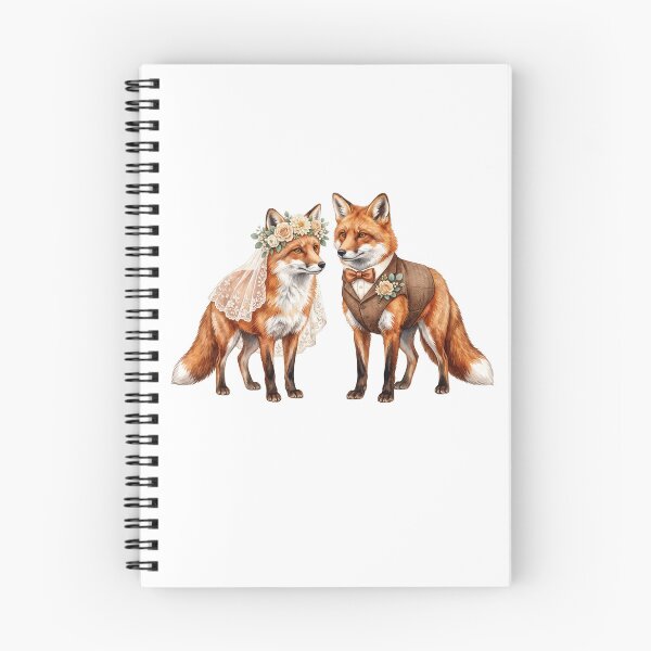 Item preview, Fox Couple Wedding Art designed and sold by Tiffany Roy.