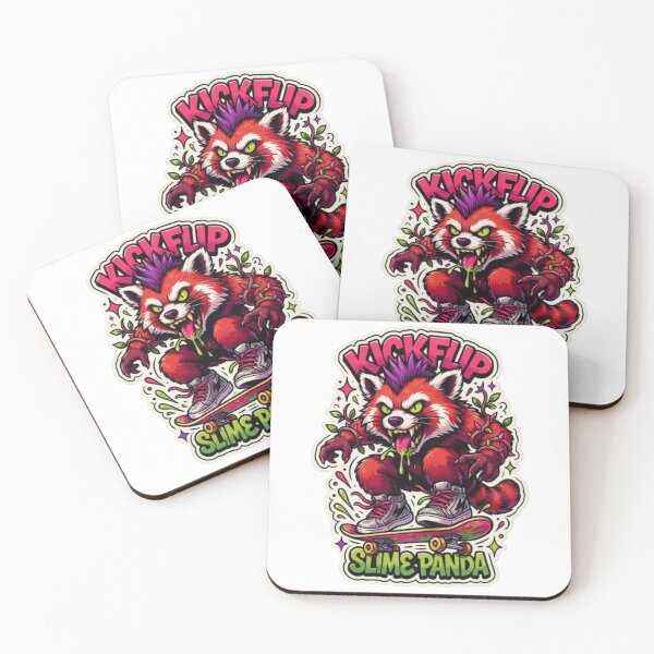 Item preview, Kickflip Slime Panda Skateboard Monster designed and sold by smartlogo_factory.